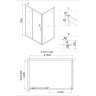 Душевой уголок Niagara Nova 130х90 NG-82-13AB-A90B