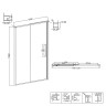 Душевая дверь Niagara Nova 120 L NG-84-L12CHB