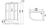 Душевая кабина Niagara Luxe 120x80 NG-7712GR