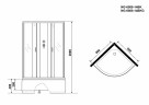 Душевая кабина Niagara Classic 90x90 NG-6508-14BK