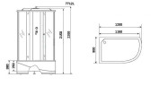 Душевая кабина Niagara Luxe 120x80 NG-7712WL