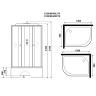 Душевая кабина Niagara Eco 120x90 L E120/90/40L/TN
