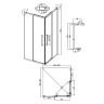 Душевой уголок Grossman Cosmo 100х100 300.K33.02.1010.10.00