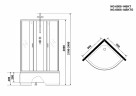 Душевая кабина Niagara Classic 90x90 NG-6508-14BKT