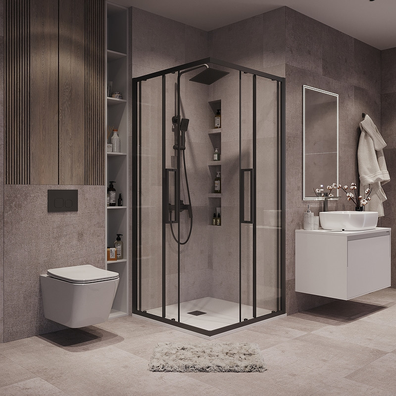 Душевой уголок Grossman Cosmo 80х80 300.K33.02.8080.21.00