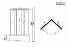 Душевая кабина Niagara Classic 80x80 NG-2507-14G