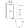 Душевой уголок Grossman Pragma 100х90 120.K33.03.1090.42.00