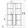 Душевая кабина Niagara Standart 100x80 L ST100/80/15QL/KL/BKT