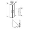 Душевой уголок Grossman Cosmo 90х90 300.K33.02.9090.21.00