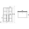 Душевая кабина Niagara Standart 100x80 R ST100/80/15QR/KL/BKT