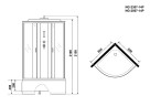 Душевая кабина Niagara Classic 80x80 NG-2507-14P
