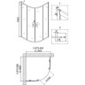 Душевой уголок Niagara Nova NG-6807-08 BLACK 100х100