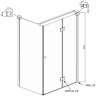 Душевой уголок Ambassador Diamond 120х80 12011107R