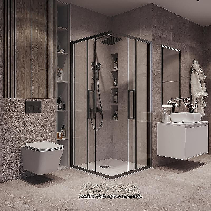 Душевой уголок Grossman Cosmo 80х80 300.K33.02.8080.42.00