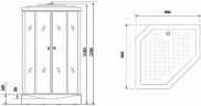 Душевая кабина Niagara Ultra 90x90 NG-2506-01