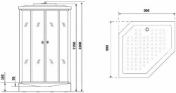 Душевая кабина Niagara Ultra 90x90 NG-2506-01