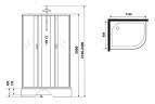 Душевая кабина Niagara Classic 110х90 L NG-33194-14LBKTG