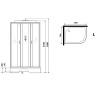 Душевая кабина Niagara Classic 130х90 L NG-33394-14LBK
