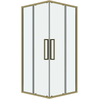 Душевой уголок Grossman Cosmo 90х90 300.K33.02.9090.32.00