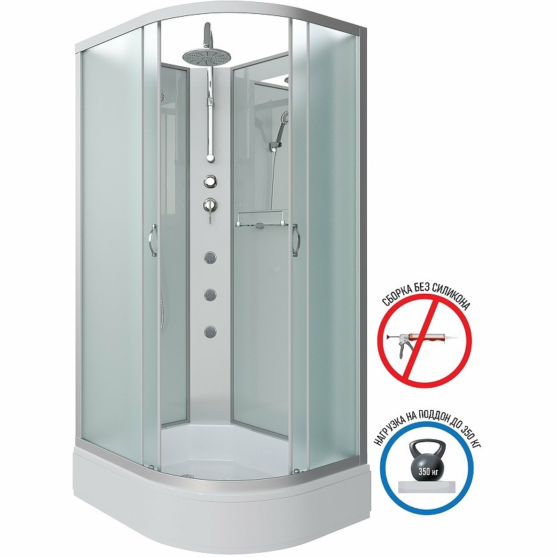 Душевая кабина Niagara Classic 100х80 L NG-33084-14LBKTG