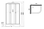 Душевая кабина Niagara Classic 110х90 L NG-33194-14LG