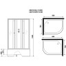 Душевая кабина Niagara Eco 90x70 L E90/70/40L/TN/BK