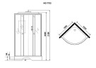 Душевая кабина Niagara Luxe 100x100 NG-7702M