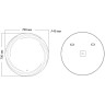 Зеркало Grossman Arma D800 158080 с подсветкой