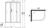 Душевая кабина Niagara Classic NG-2510-14L 120x80