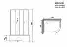 Душевая кабина Niagara Classic 120x80 L NG-2510-14LBKG