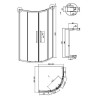 Душевой уголок Grossman Cosmo 90х90 301.K33.02.9090.21.00