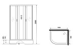 Душевая кабина Niagara Classic 110х90 R NG-33194-14RBKG