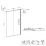 Душевая дверь Niagara Nova 90 L NG-84-L9FHB
