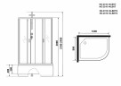 Душевая кабина Niagara Classic 120x80 L NG-2510-14LBKT