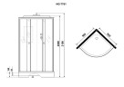 Душевая кабина Niagara Luxe 90x90 NG-7701M