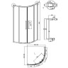 Душевой уголок Grossman Cosmo 90х90 301.K33.02.9090.42.00