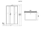 Душевая кабина Niagara Luxe 120x90 NG-7772QM