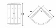 Душевая кабина Niagara Ultra NG-1903-01L 120x80