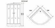 Душевая кабина Niagara Ultra NG-1910-01L 120x80