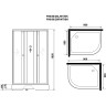 Душевая кабина Niagara Promo 90x80 R P90/80/26R/MT/BK