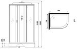 Душевая кабина Niagara Classic 90х70 L NG-33974-14LG