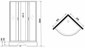 Душевая кабина Niagara Classic 80х80 NG-6703-14BK