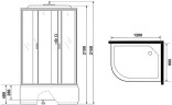 Душевая кабина Niagara Classic NG-2310-14R 120x80