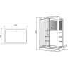 Душевая кабина Grossman 120x90 GR127L