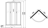 Душевая кабина Niagara Classic 100x100 NG-3302-14G