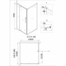 Душевой уголок Niagara Nova 90х80 NG-83-9AB-A80B