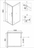 Душевой уголок Niagara Nova 90х100 NG-43-9AG-A100G