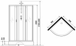 Душевая кабина Niagara Classic 80х80 NG-6703-14BKT