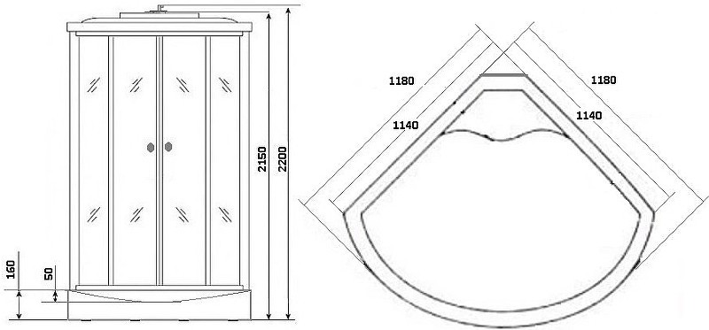 Душевая кабина Niagara Ultra 120x120 NG-5012-01