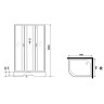 Душевая кабина Niagara Classic 130х90 R NG-33394-14RBKG